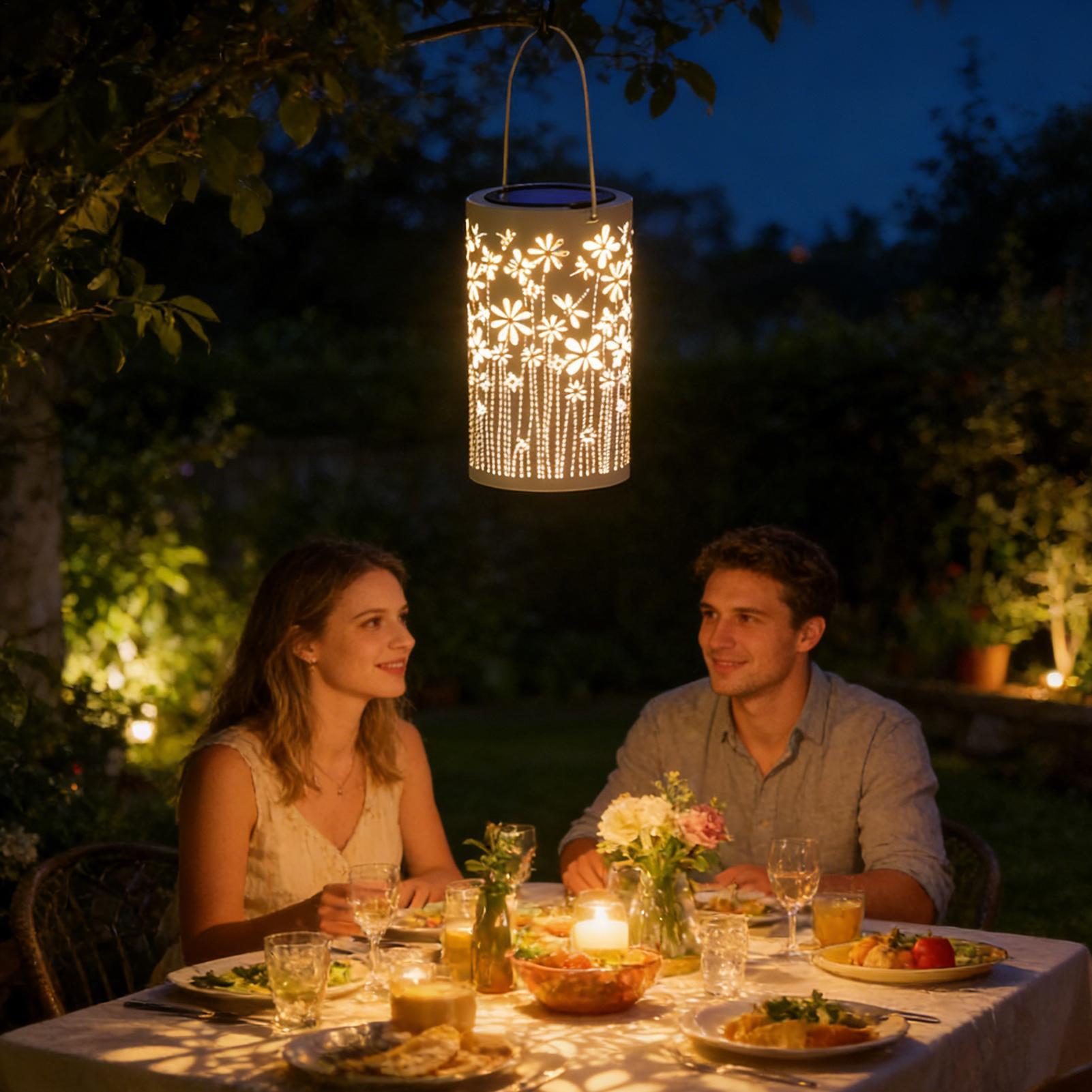 Outdoor Lighting And Landscape - โคมไฟกลางแจ้งสำหรับระเบียง โคมไฟดอกไม้กันน้ำ ของตกแต่ง ไฟพลังงานแสงอาทิตย์ ทางเดินกลางแจ้งสำหรับสวน ภายนอกทางเดิน
