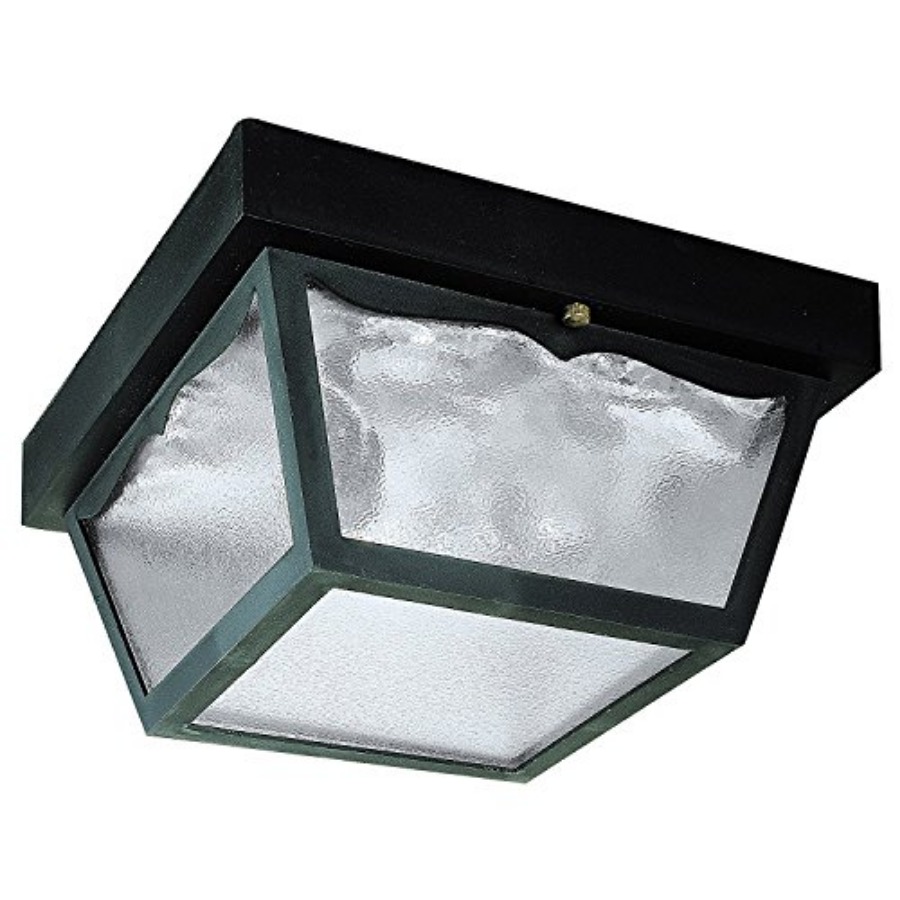 Lighting Fixture Outdoor - 6682300 โคมไฟติดเพดานแบบสองดวงสำหรับภายนอกอาคารแบบดั้งเดิม วัสดุโพลีโพรพิลีน แผงกระจกฝ้า