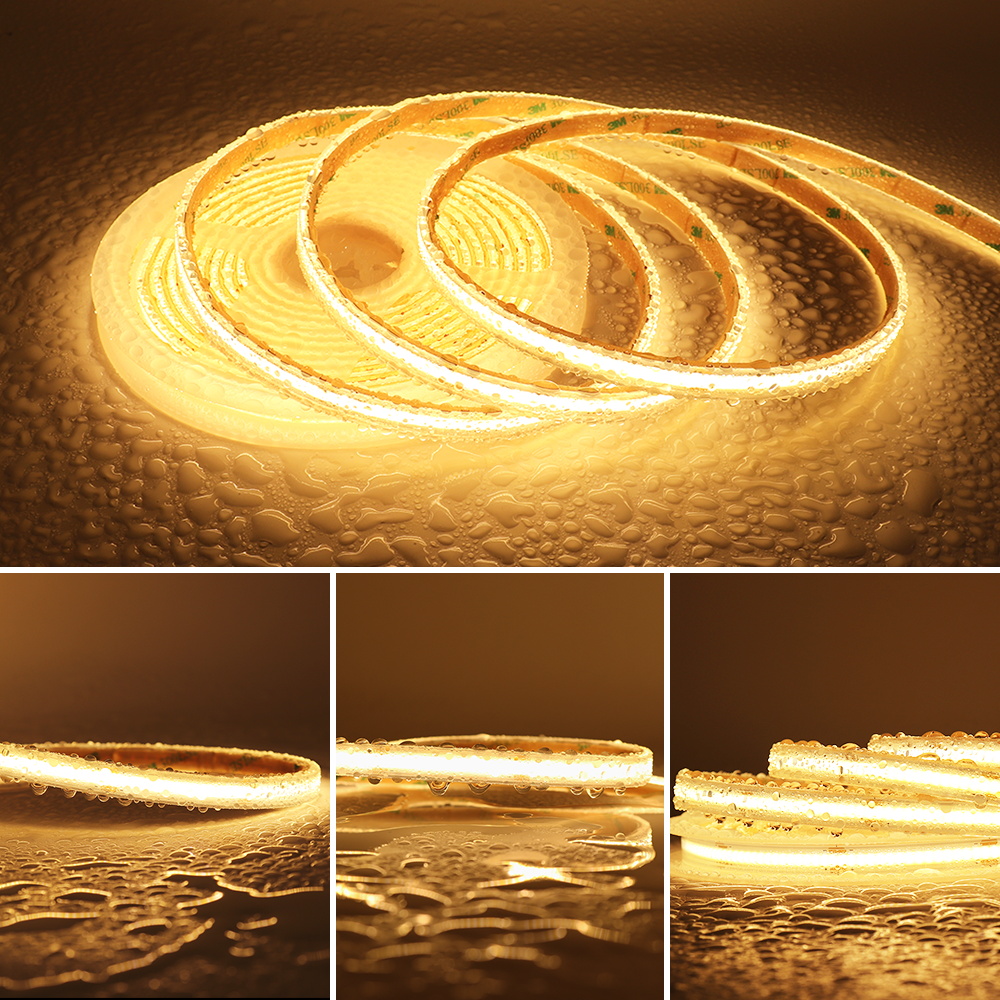 Outdoor Lighting Restaurant - IP68 กันน้ํา COB LED Strip 12V