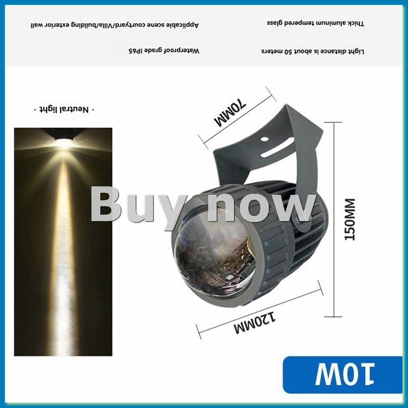 Outdoor Lighting Waterproof - ไฟสปอตไลท์ติดผนังสวน LED สำหรับภายนอกอาคาร 10W ไฟส่องสว่างภูมิทัศน์ AC220V