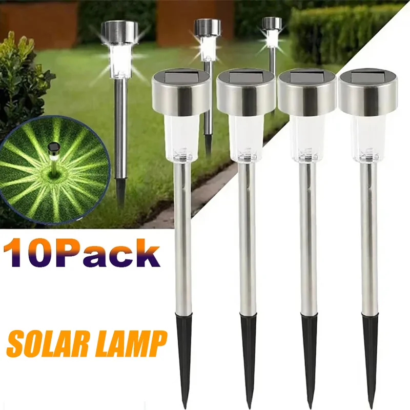 Outdoor Lighting On Fence - ไฟกลางแจ้งพลังงานแสงอาทิตย์โคมไฟสวนพลังงานแสงอาทิตย์กันน้ําภูมิทัศน์เส้นทางกลางแจ้งสําหรับลานสนามหลังบ้านสนามหญ้าลานตกแต่ง