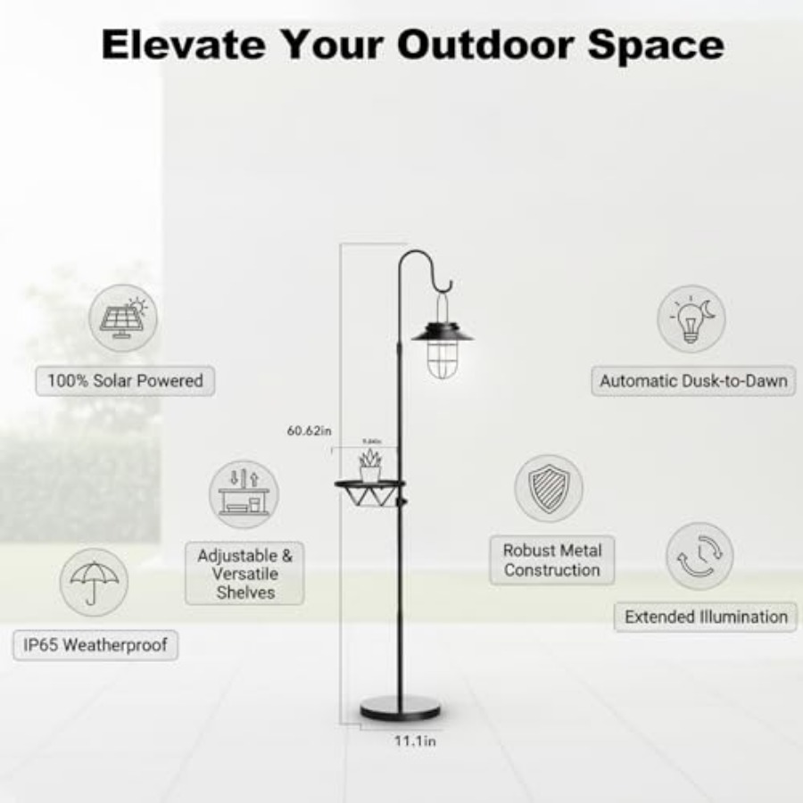 โคมไฟตั้งพื้นพลังงานแสงอาทิตย์ - Outdoor Lighting Waterproof บทวิจารณ์และราคา