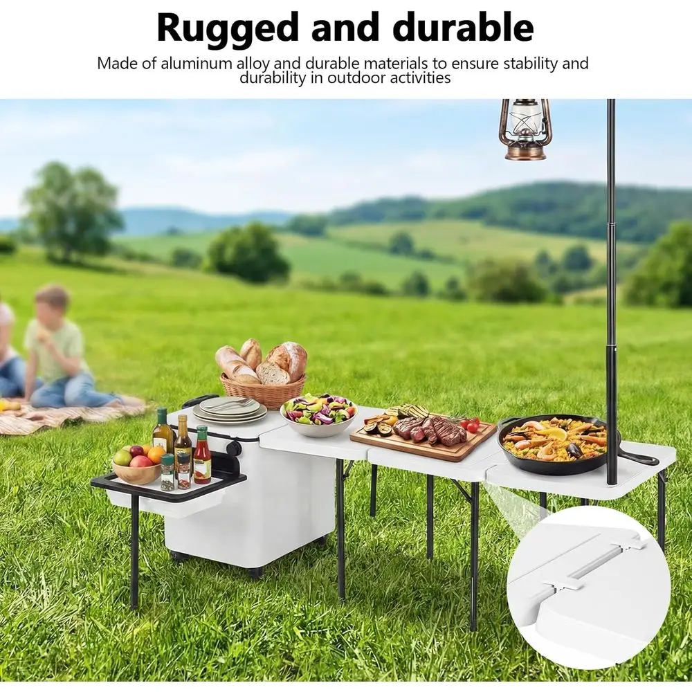 สถานีครัวพับได้แบบพกพาพร้อมล้อ - Outdoor Lighting Pole บทวิจารณ์และราคา