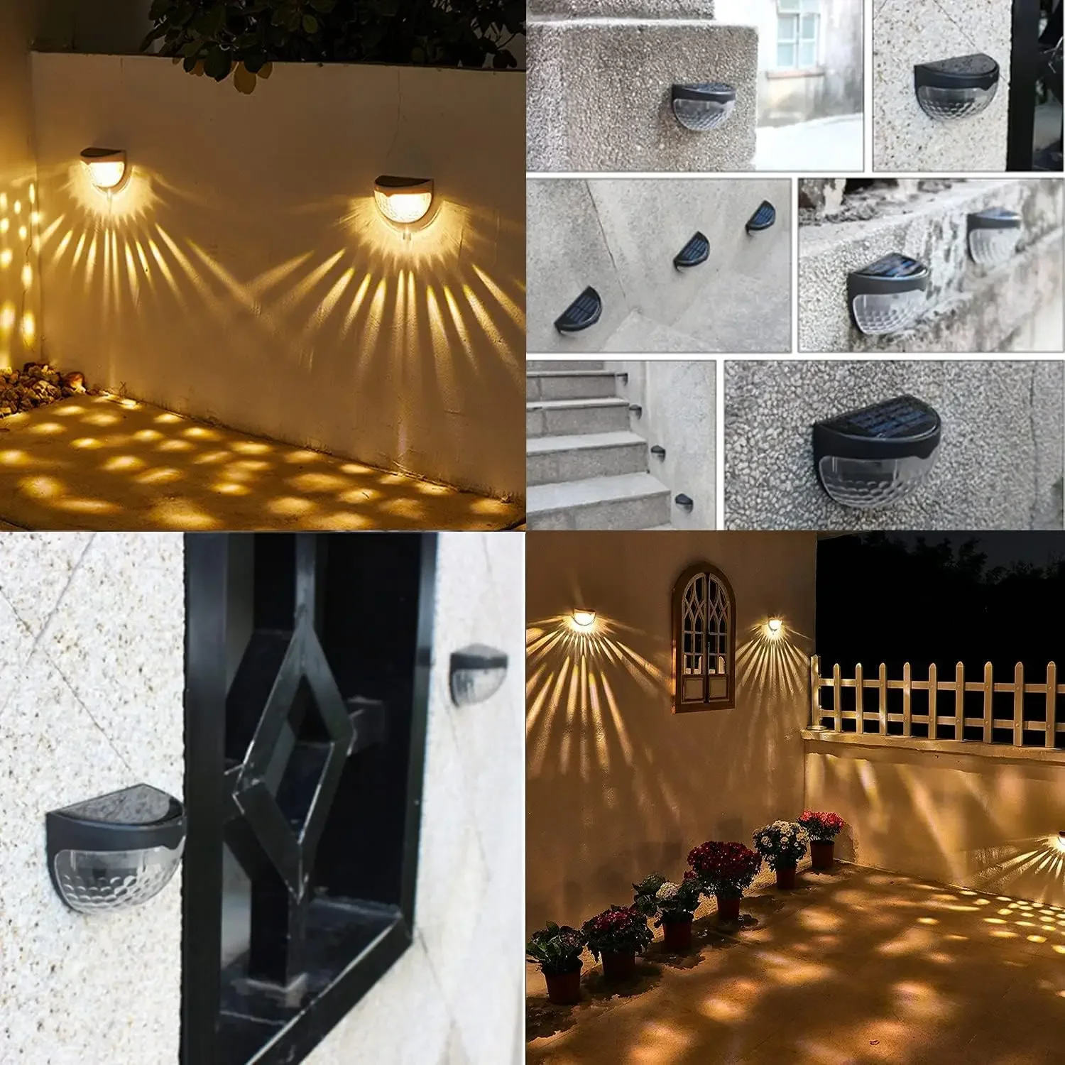ไฟ LED พลังงานแสงอาทิตย์ โคมไฟ - Outdoor Lighting On Fence บทวิจารณ์และราคา