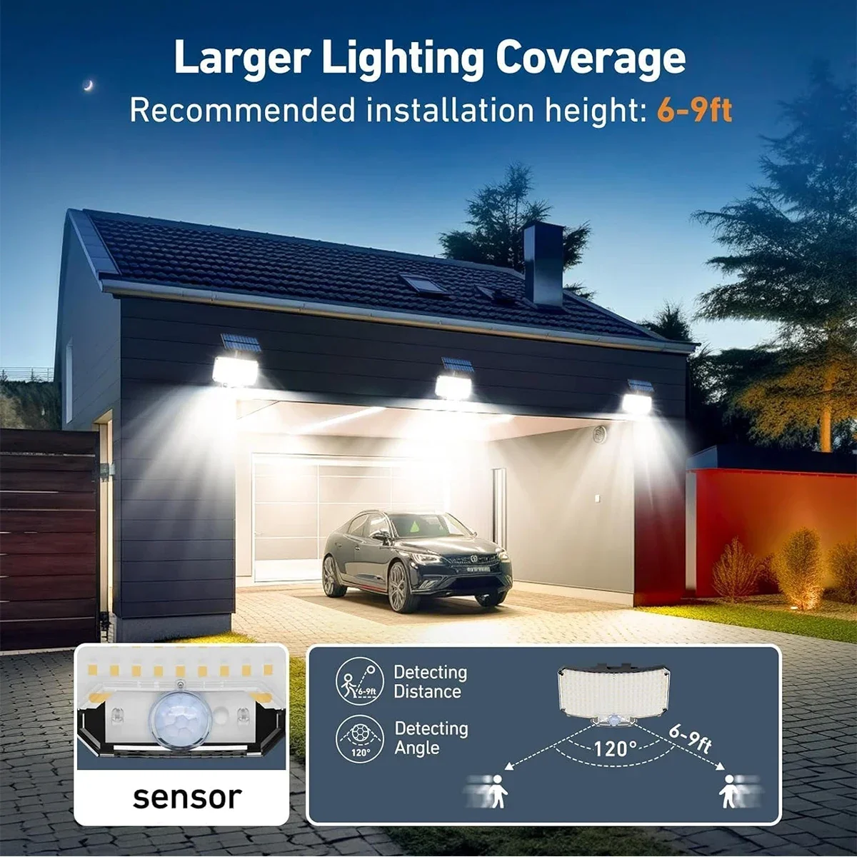 234LED ไฟพลังงานแสงอาทิตย์กลาง - Outdoor Lighting Waterproof บทวิจารณ์และราคา