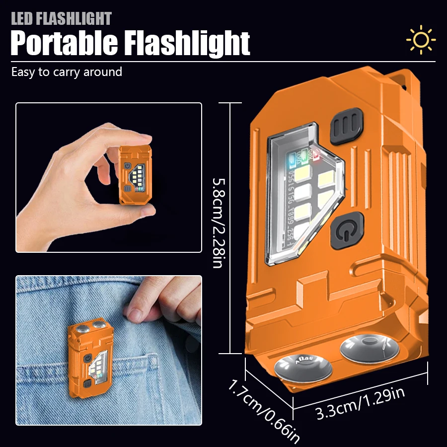 พวงกุญแจมินิ EDC ไฟฉายแบบชาร์จ - Outdoor Lighting Beacon บทวิจารณ์และราคา