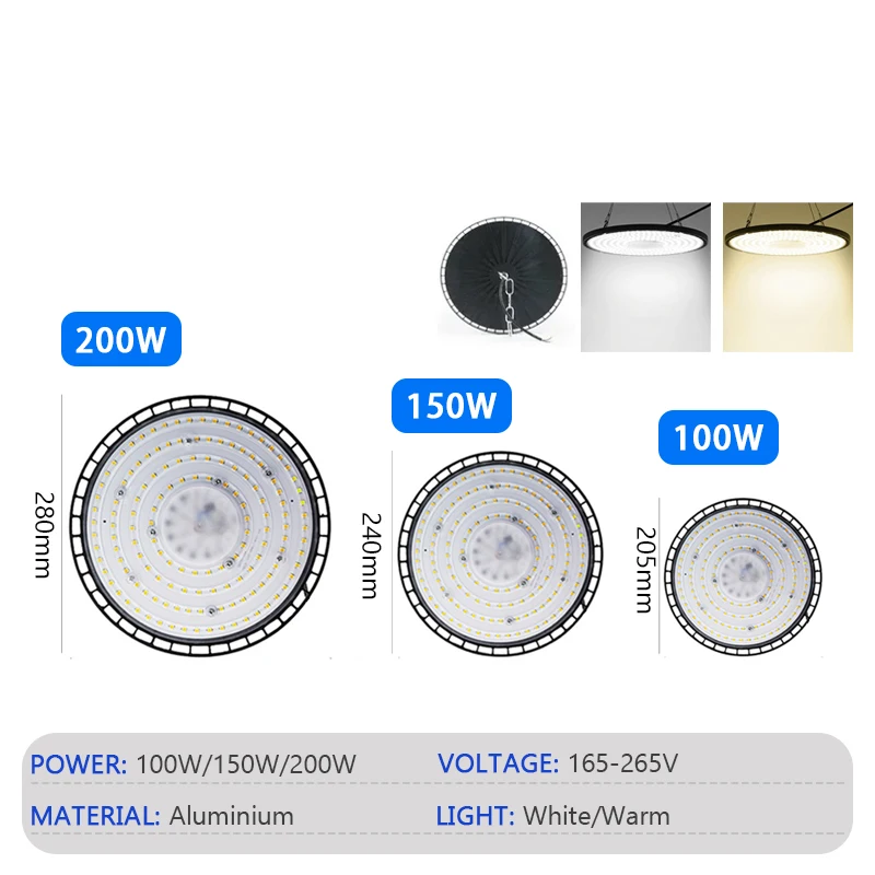 ไฟไฮเบย์ LED UFO 220V 100W~200 - Outdoor Lighting Warehouse บทวิจารณ์และราคา
