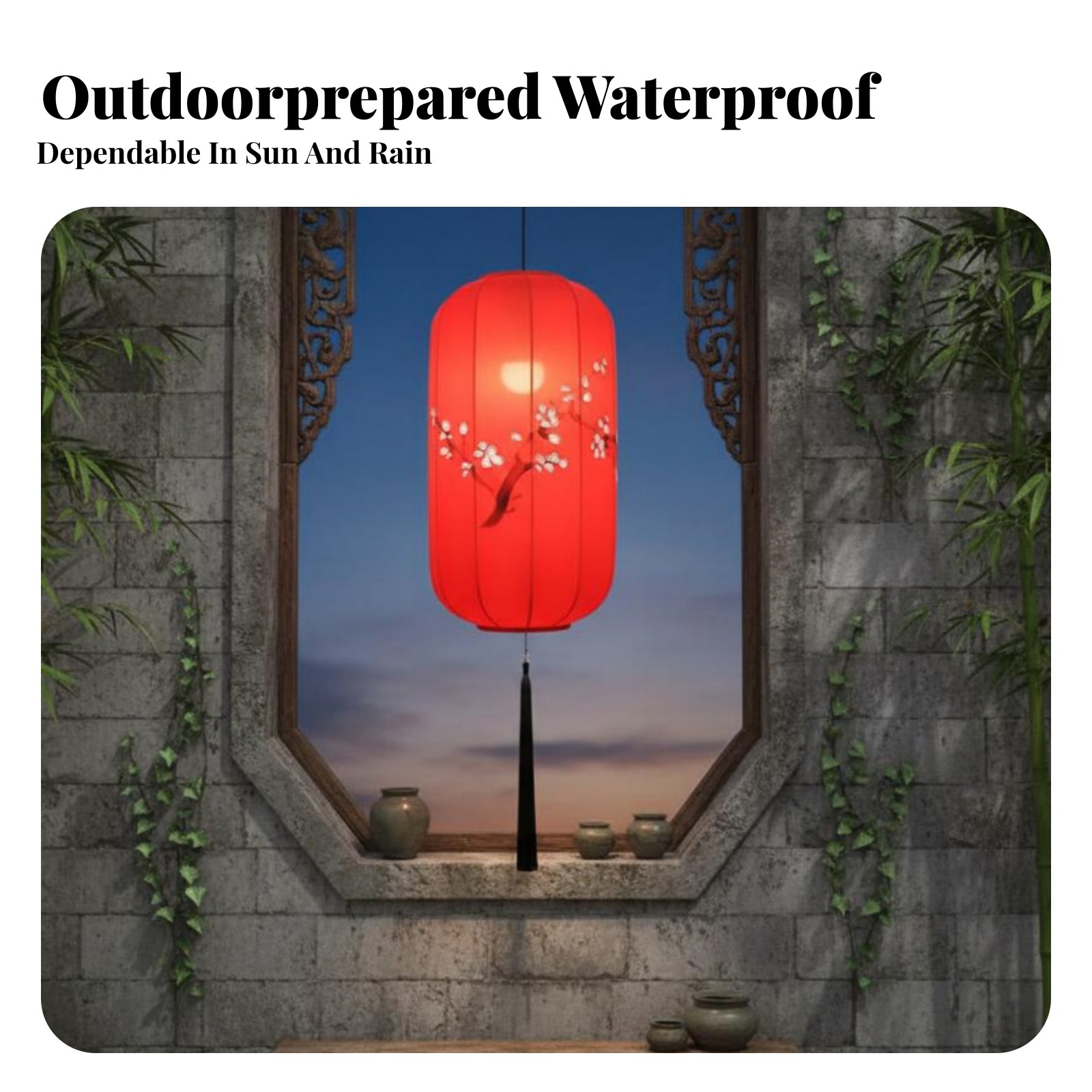 โคมไฟจีนวาดลายด้วยมือ, โคมไฟแข - Outdoor Lighting Restaurant บทวิจารณ์และราคา