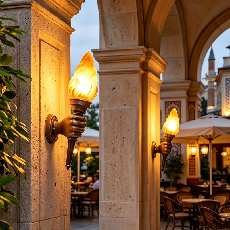 โคมไฟติดผนังแบบสร้างสรรค์สำหรั - Outdoor Lighting Restaurant บทวิจารณ์และราคา