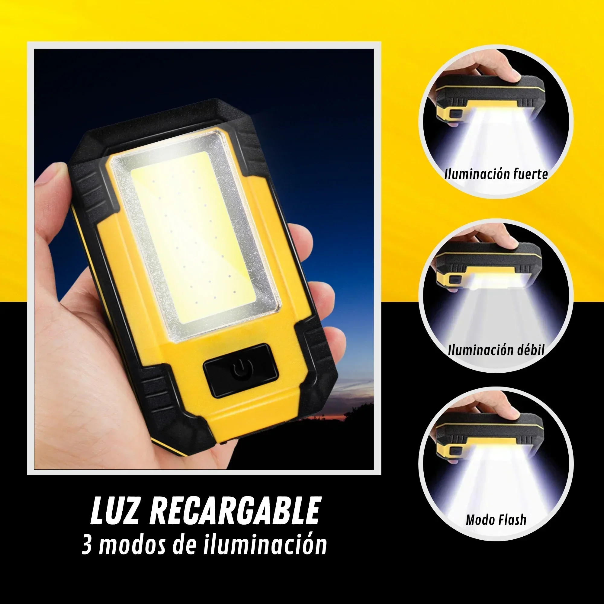 ไฟฉายชาร์จได้ 4000mAh แสงสว่าง - Outdoor Lighting House บทวิจารณ์และราคา