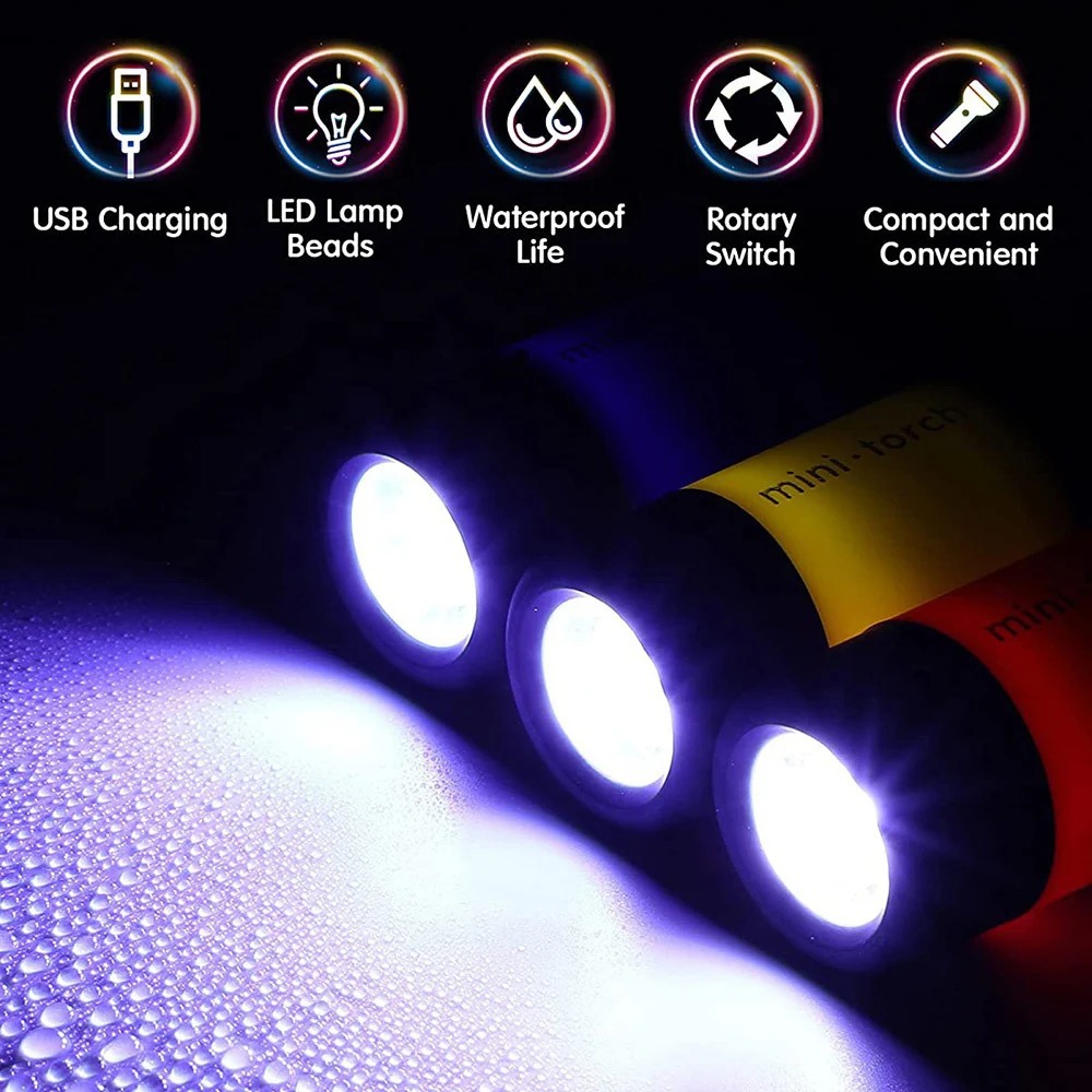 USB ชาร์จไฟได้ ไฟฉายขนาดเล็กสำ - Outdoor Lighting House บทวิจารณ์และราคา