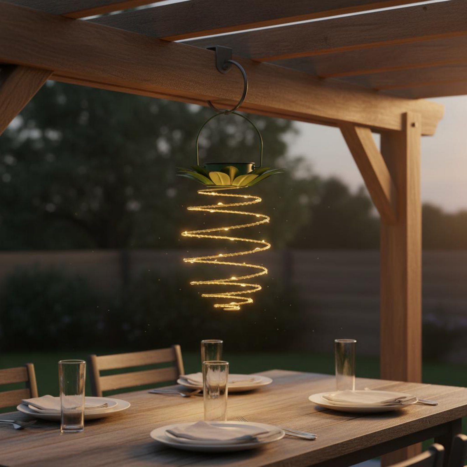 โคมไฟพลังงานแสงอาทิตย์รูปสับปะ - Outdoor Lighting And Landscape บทวิจารณ์และราคา