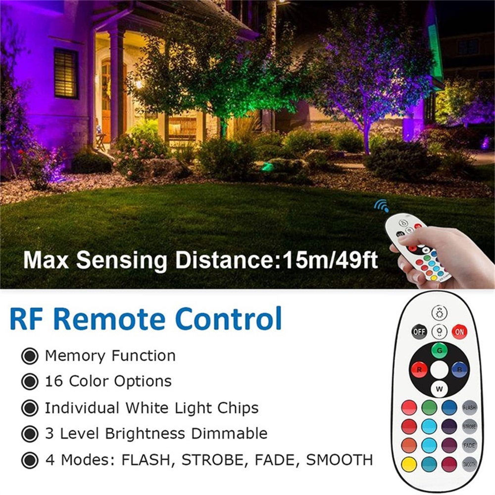 ไฟส่องสว่างภูมิทัศน์ RGBW 10W  - Outdoor Lighting Waterproof บทวิจารณ์และราคา