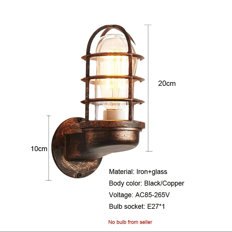 โคมไฟติดผนังสไตล์วินเทจลอฟท์ แ - Outdoor Lighting Restaurant บทวิจารณ์และราคา