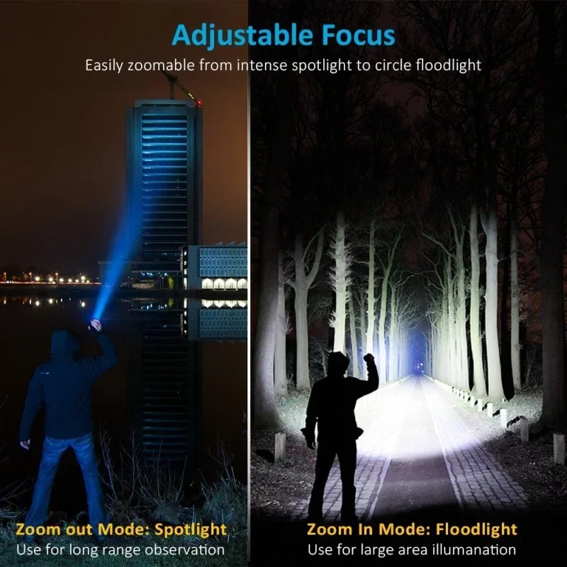 ไฟฉาย LED T6 แบบชาร์จไฟได้, ไฟ - Outdoor Lighting House บทวิจารณ์และราคา