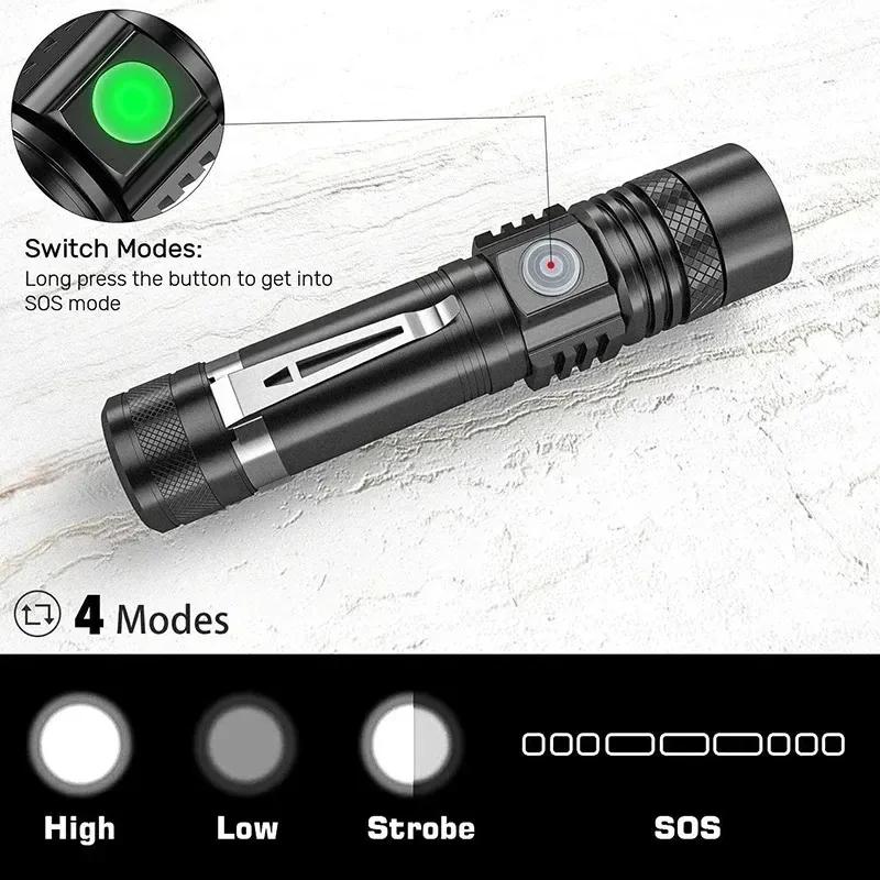 ไฟฉาย LED T6 แบบชาร์จไฟได้, ไฟ - Outdoor Lighting House บทวิจารณ์และราคา