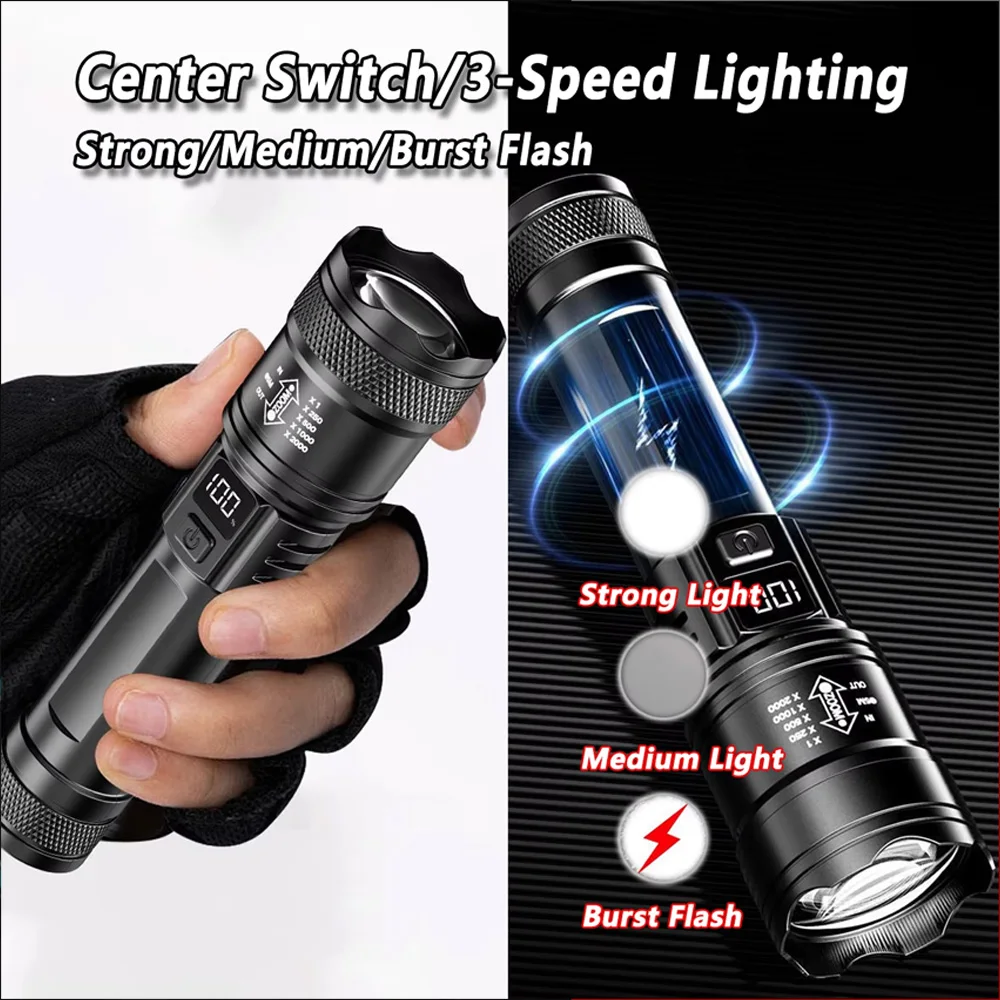 ไฟฉาย LED แบบชาร์จไฟได้ ไฟฉายซ - Outdoor Lighting House บทวิจารณ์และราคา